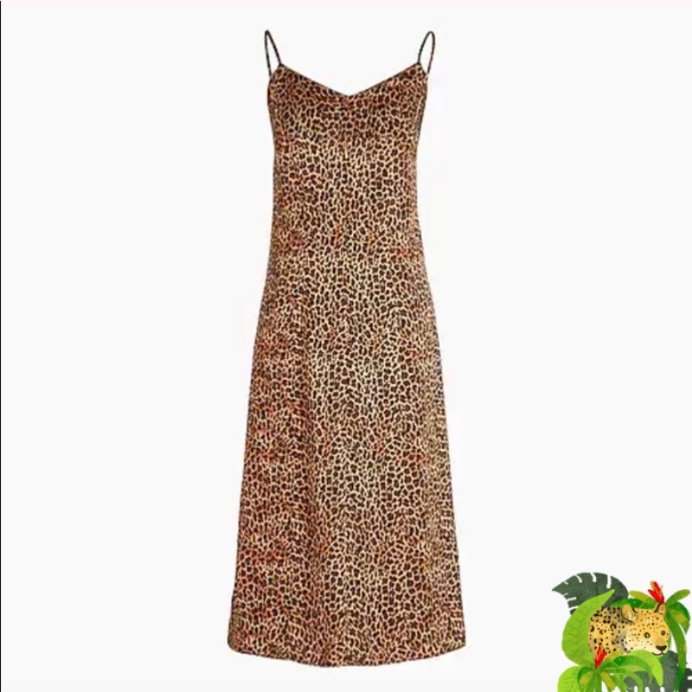 🎉J.Crew🎉Leopard V-neck slip dress